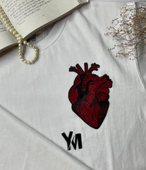 Custom Heart & Initial T-Shirt